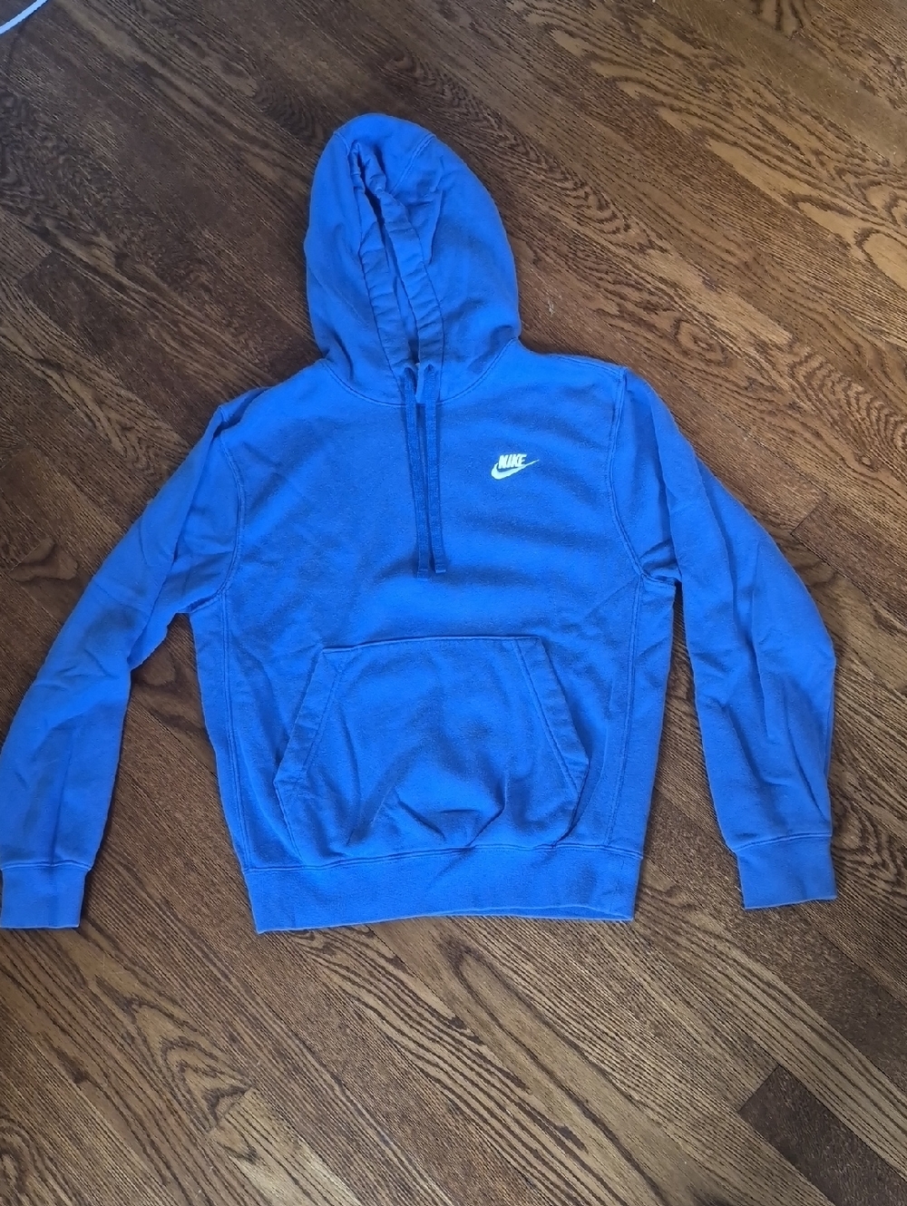 Nike Royal Blue Hooded Pullover Sweatshirt, Size XS